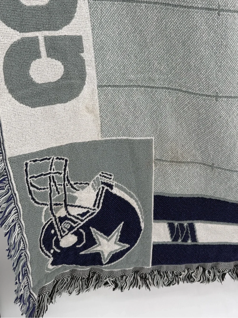 Chatham Dallas Cowboys Woven Throw Blanket | Gray / Navy / White | One Size